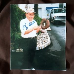 Autographed Yogi Berri photo